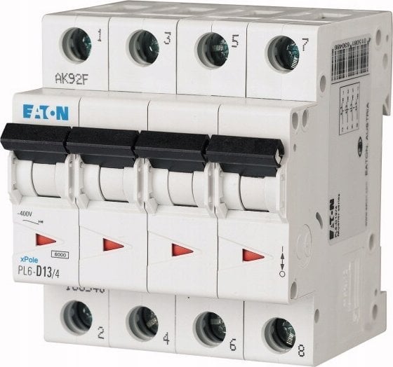 Eaton Wyłącznik nadprądowy 4P B 13A 6kA AC PL6-B13/4 166492