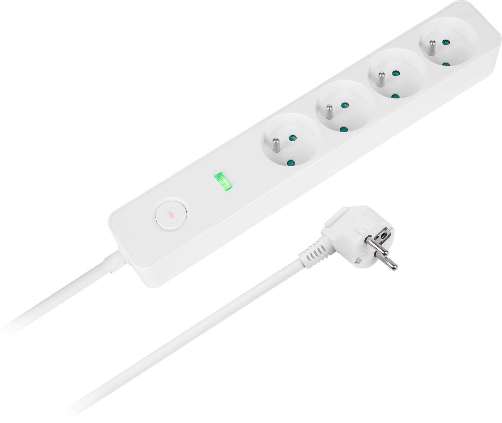 Przedłużacz sieciowy Rebel 4 gniazda z wyłącznikiem -1,5m