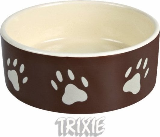 Trixie TX-24533 MISKA CERAMICZNA BRĄZOWA W ŁAPKI 1,4L /4