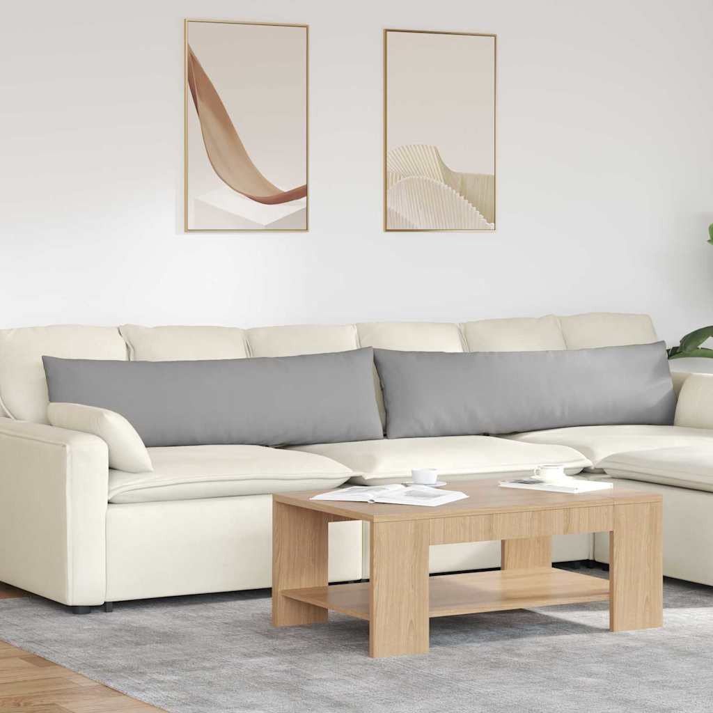 vidaXL Poduszki na sofę 2 pcs Szary 145 x 40 cm tkanina