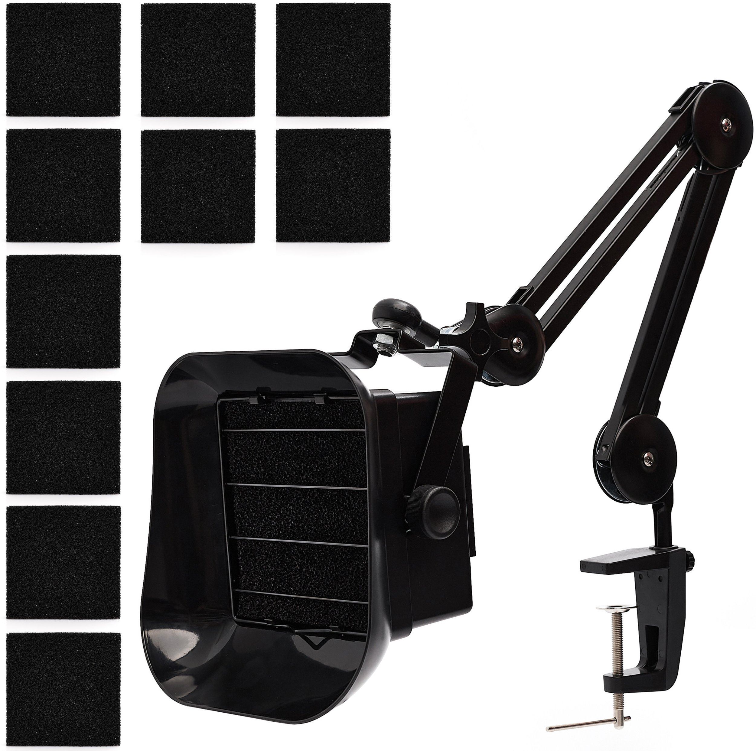 Pochłaniacz dymu oparów na wysięgniku z mocowaniem ZD-153A 10x Filtr Węglowy