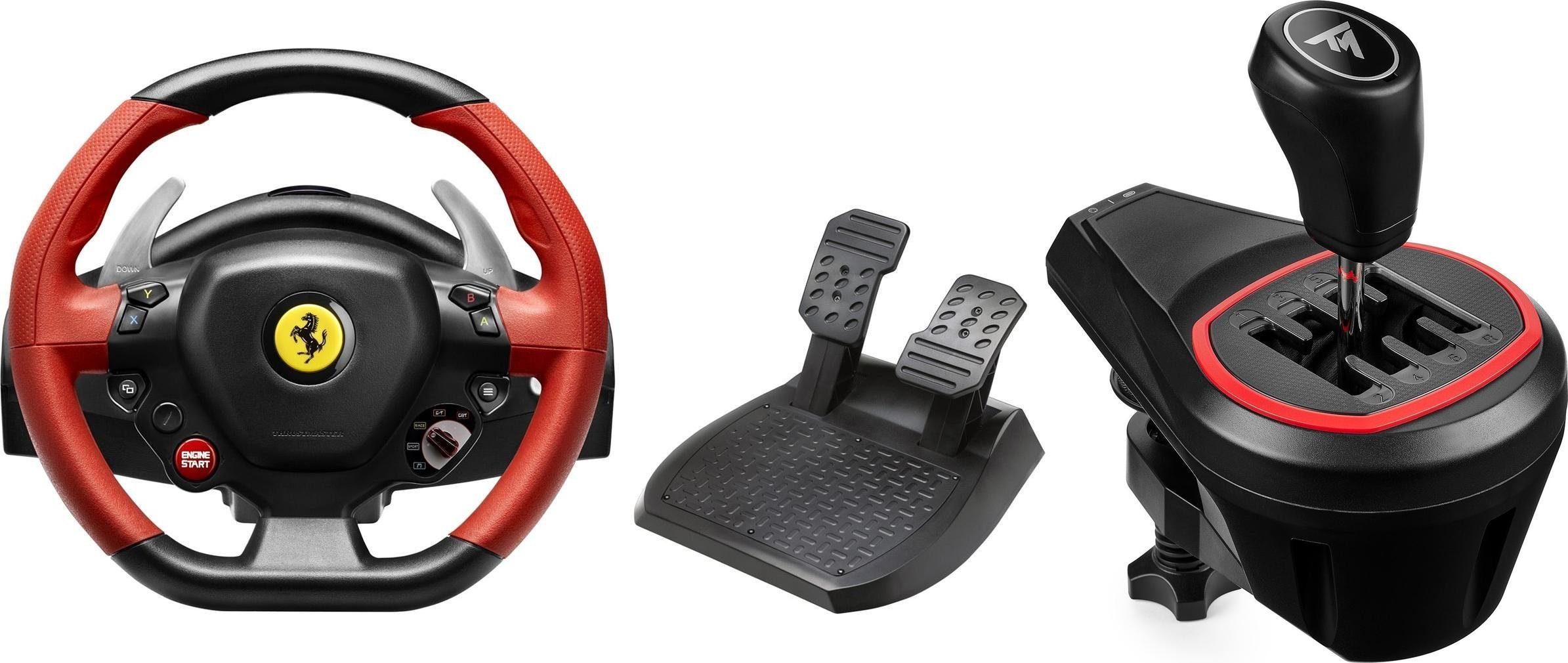 Kierownica Thrustmaster F458 Spider (4460105) + Lewarek TH8S (4060256)