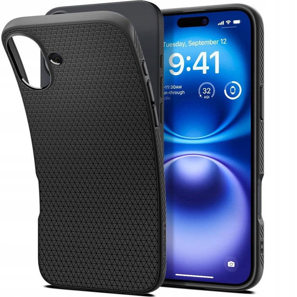 Etui Spigen Liquid Air na iPhone 17 - czarny mat