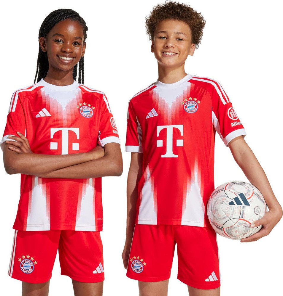Koszulka dla dzieci adidas FC Bayern 25/26 Home czerwona JN8525 128cm