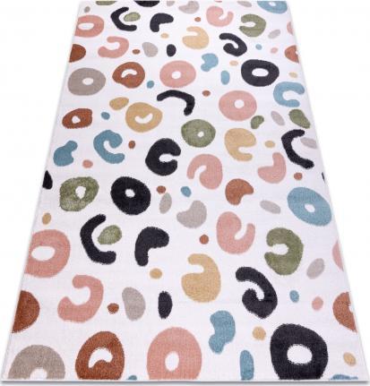 Dywany Łuszczów Dywan FUN Spots dla dzieci, plamki krem, 140x190 cm