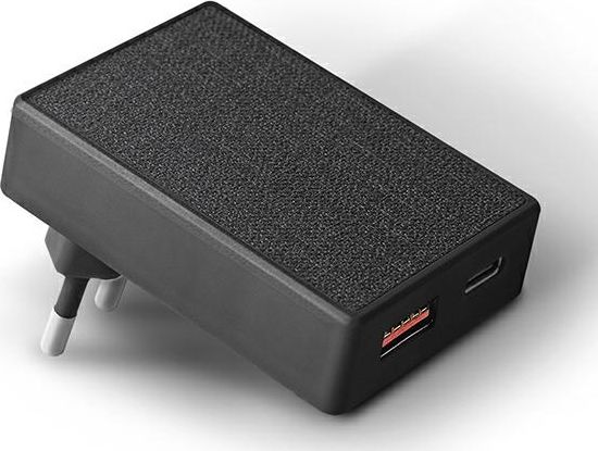 Ładowarka Uniq Votre Slim Duo 1x USB-A 1x USB-C 3 A (UNIQ359BLK)