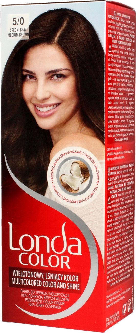 Londacolor Cream farba do włosów nr 5/0 średni brąz