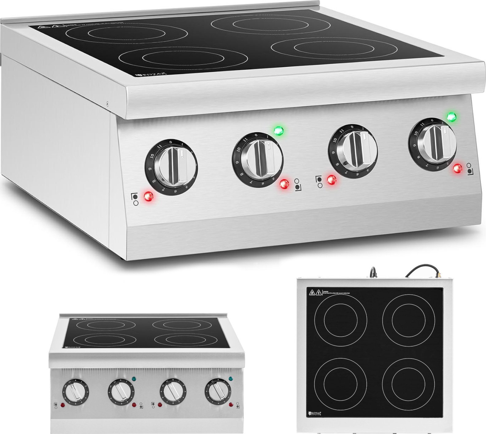 Royal Catering Kuchnia indukcyjna 4 palnikowa nastawna 6000 W Kuchnia indukcyjna 4 palnikowa nastawna 6000 W