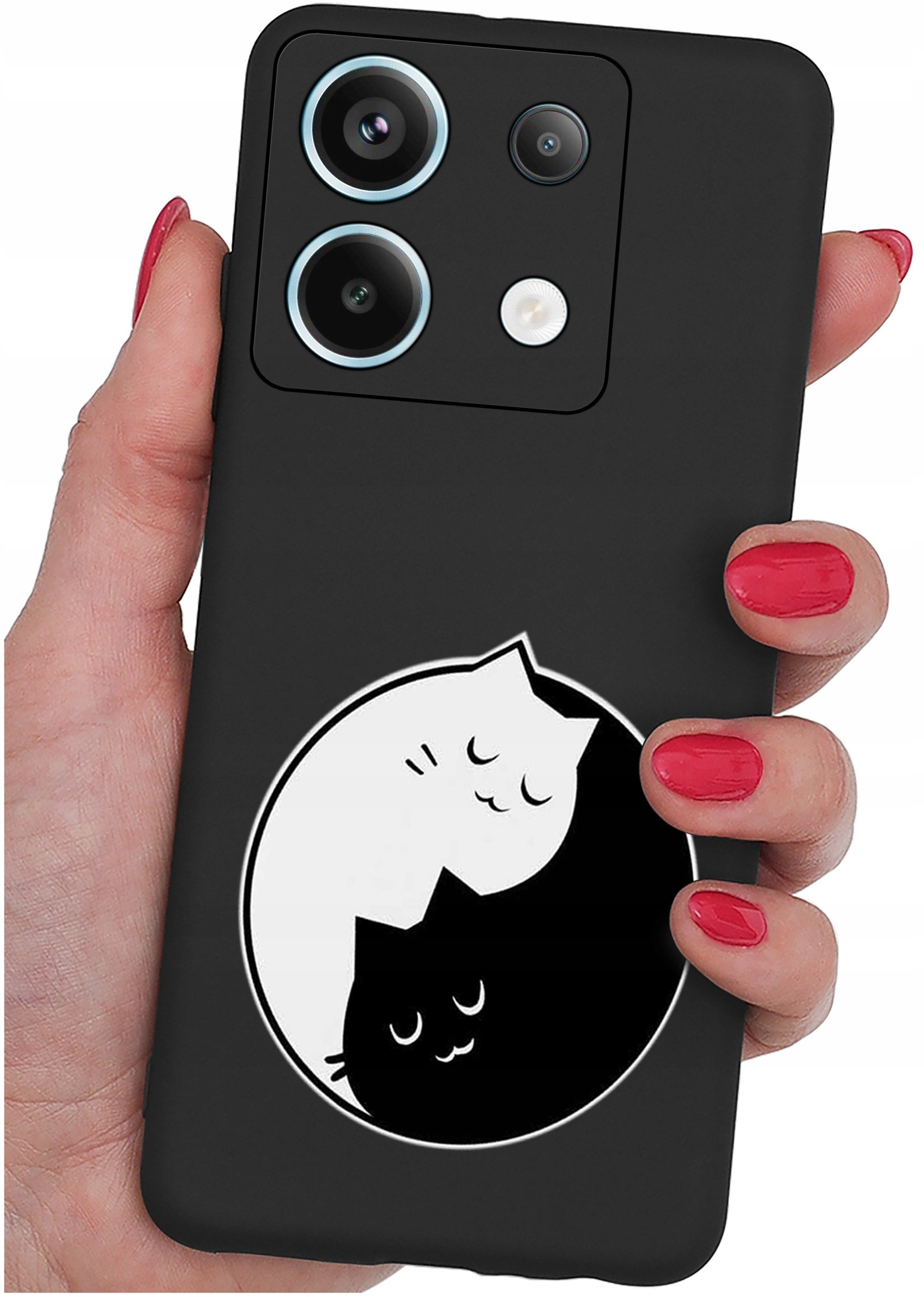 krainaGSM ETUI do Xiaomi Redmi Note 13 Pro 5G WZORY SILIKONOWE MATT CASE +SZKŁO 9H