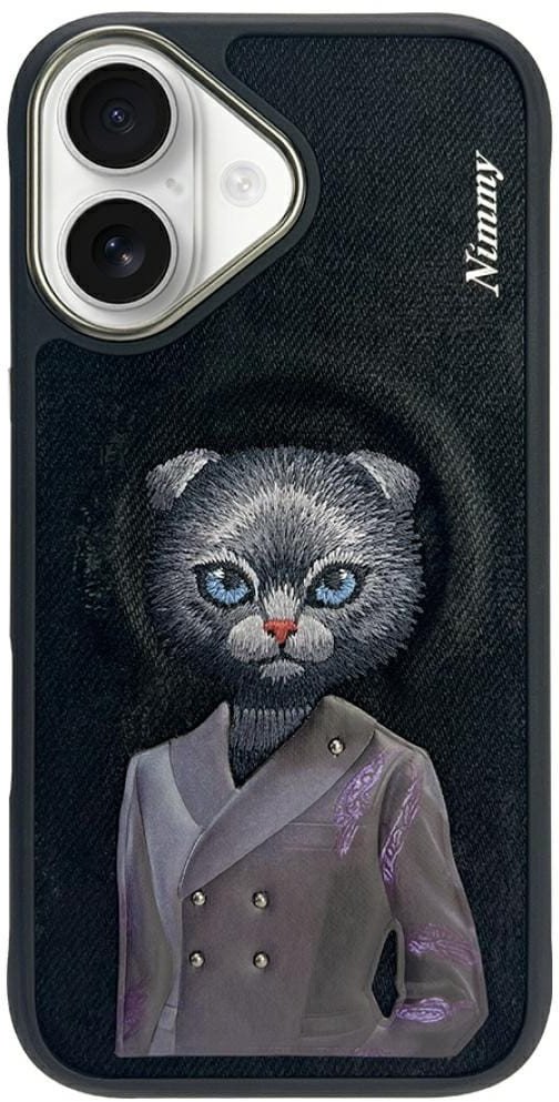 Etui Nimmy Magnetic fashion cute pet MagSafe do iPhone 16 czarny