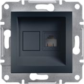 Schneider Electric Gniazdo telefoniczne Asfora RJ11 bez ramki antracyt (EPH4100171)