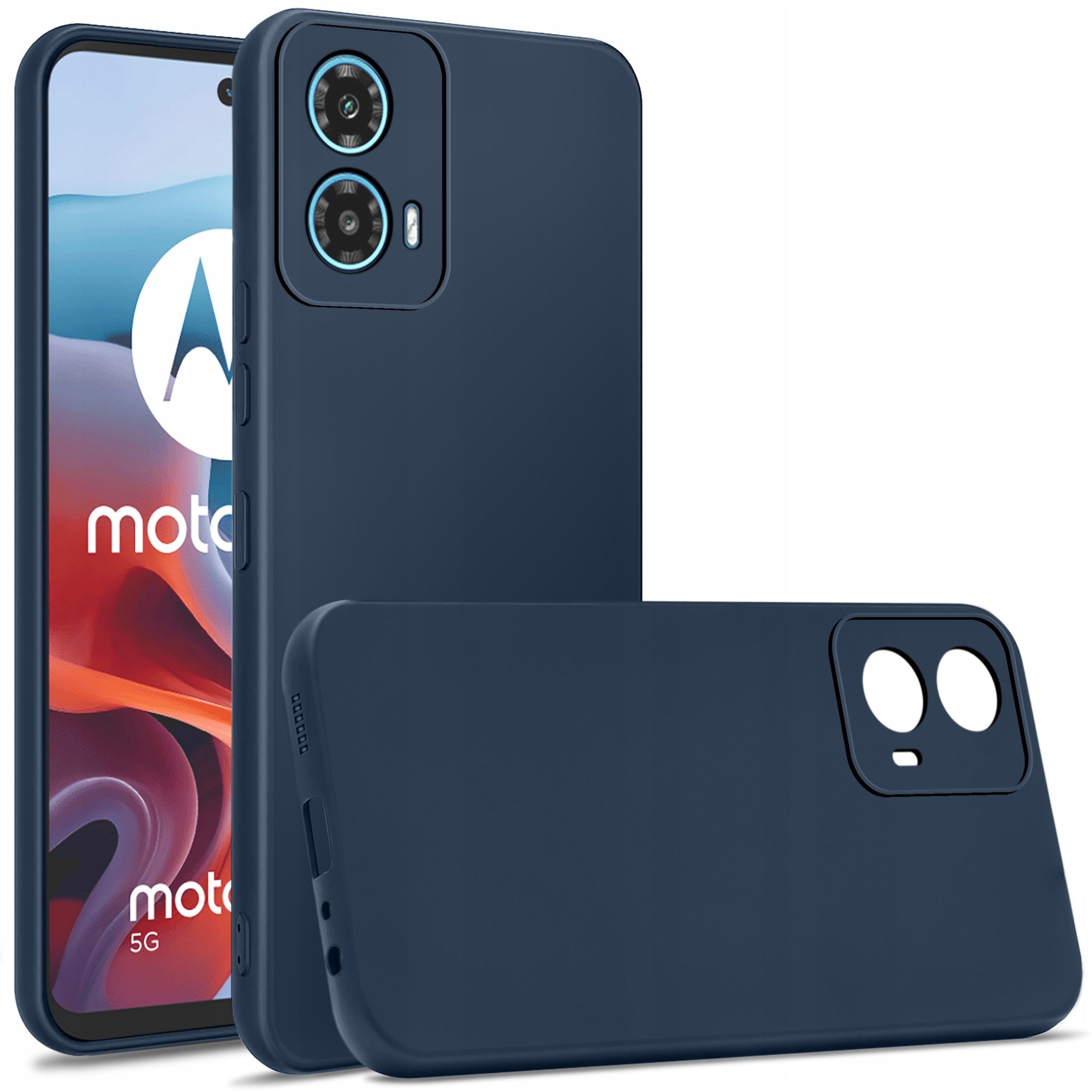 Etui do Motorola Moto G34 5G CASE SOFT MATT PLECKI + SZKŁO OCHRONNE 9H