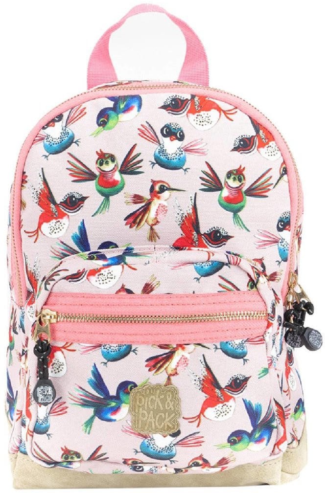 Pick & Pack Birds Backpack (22 x 31 x 11 cm) - Soft pink