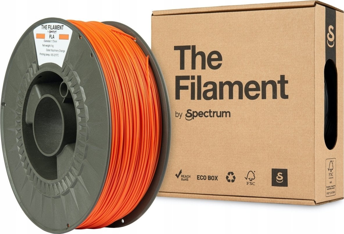 The Filament 3D filament, PLA, 1,75mm, 1000g, TF-24012, machinery orange
