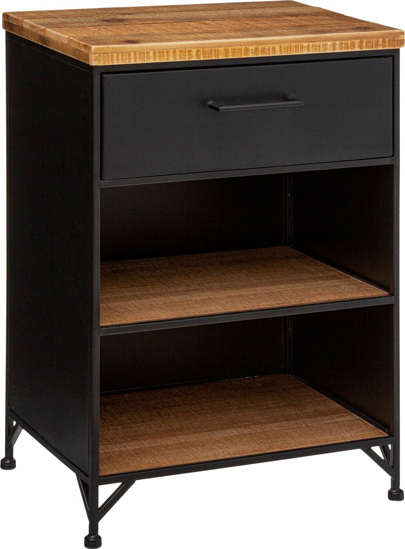 Atmosphera Szafka nocna CIERNA z szufladą, czarna