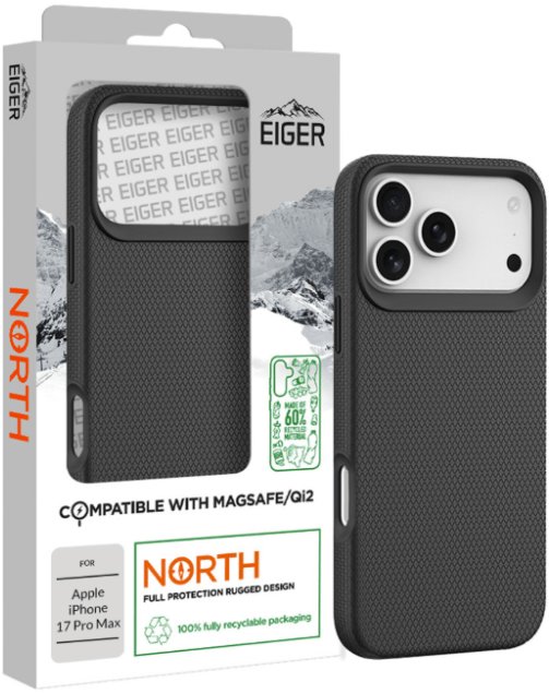 Eiger North Case MagSafe GRS iPhone 17 Pro Max schwarz