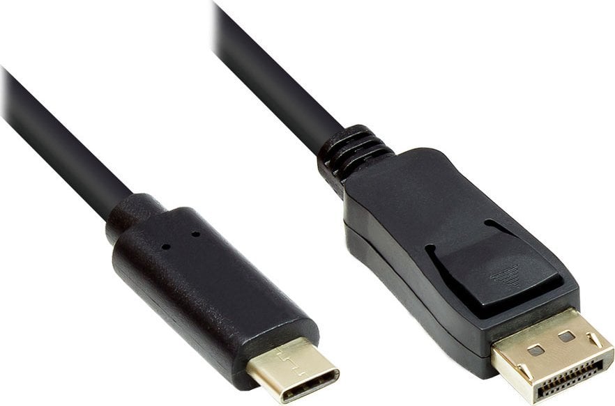 Adapter USB Alcasa Alcasa GC-M0105 adapter kablowy 1 m USB Type-C DisplayPort Czarny