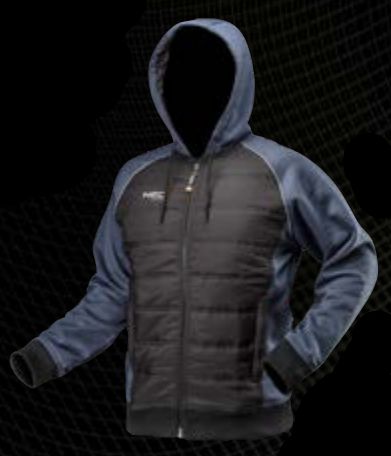 Neo Bluza dziana ocieplana z kapturem czarno-granatowa rozmiar XXL (81-556-XXL)