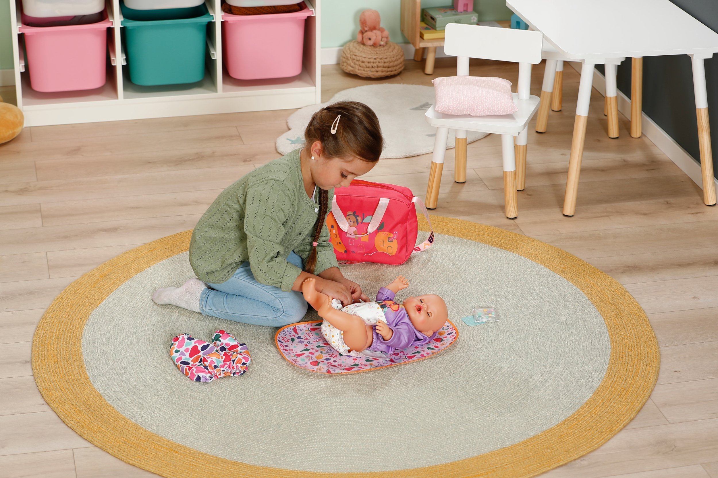 ZAPF Creation BABY born Pinplay Changing Bag, Doll Accessories