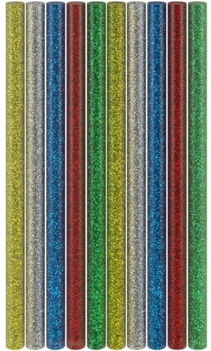 Beast Tygle klej na gorąco 11 mm, 5 kolorów brokatowych, 10 szt.