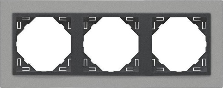 Efapel Efapel animato ramka 3-krotna aluminium grafit 90930 kas