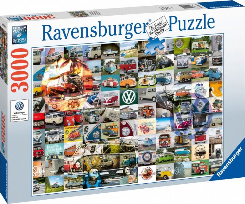 Ravensburger Puzzle 3000 elementów 99 Momentów Kampera VW