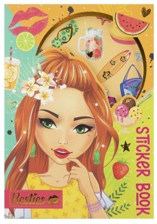 Książka z naklejkami foliowymi A5 8 arkuszy pomar.