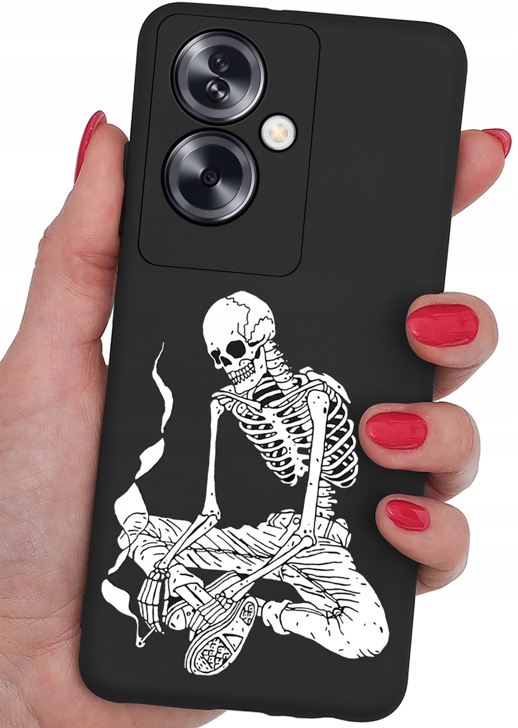 ETUI do Oppo A79 5G CASE WZORY SOFT MATT PLECKI + SZKŁO OCHRONNE 9H