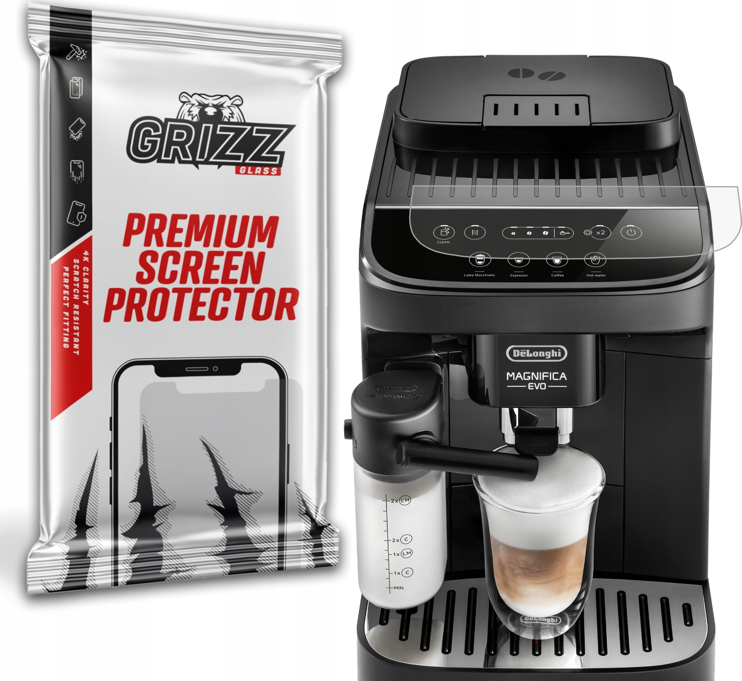 GrizzGlass Folia matowa GrizzGlass PaperScreen do DeLonghi Magnifica Evo ECAM 290.51.B