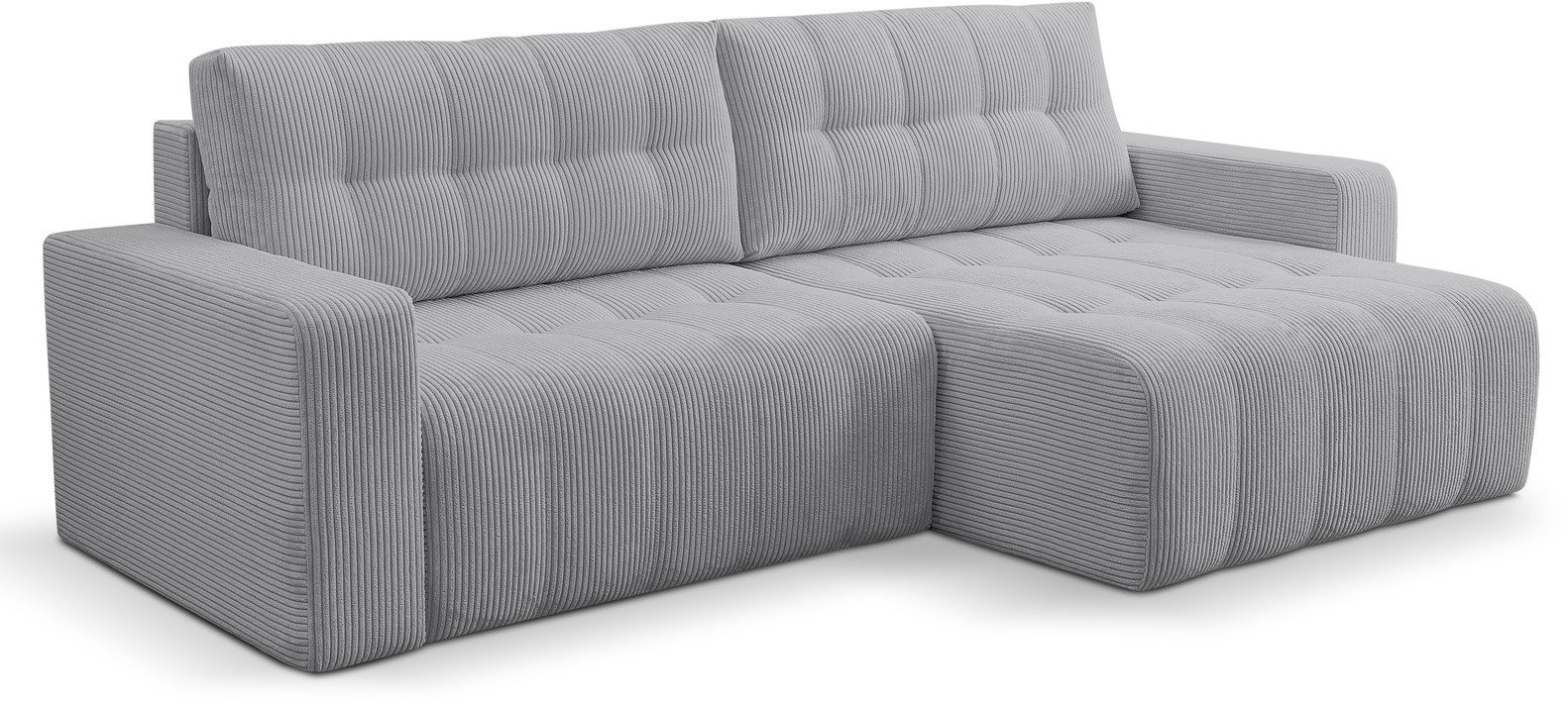 Narożnik Palermo w tkaninie POSO z funkcją spania i pojemnikiem na pościel