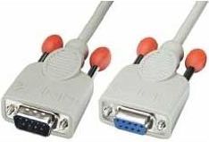 Lindy DB-9 - DB-9, 0.5m, Szary (31518)