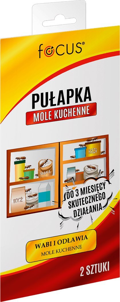 Focus Focus płytka zwalcza mole kuchenne 2szt