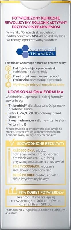 Nivea Luminous630 Krem na dzień przeciw przebarwieniom SPF50 40ml