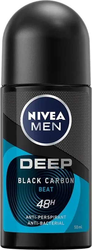 Nivea _Men Deep Black Carbon Beat antyperspirant z aktywnym węglem Roll-On 50ml