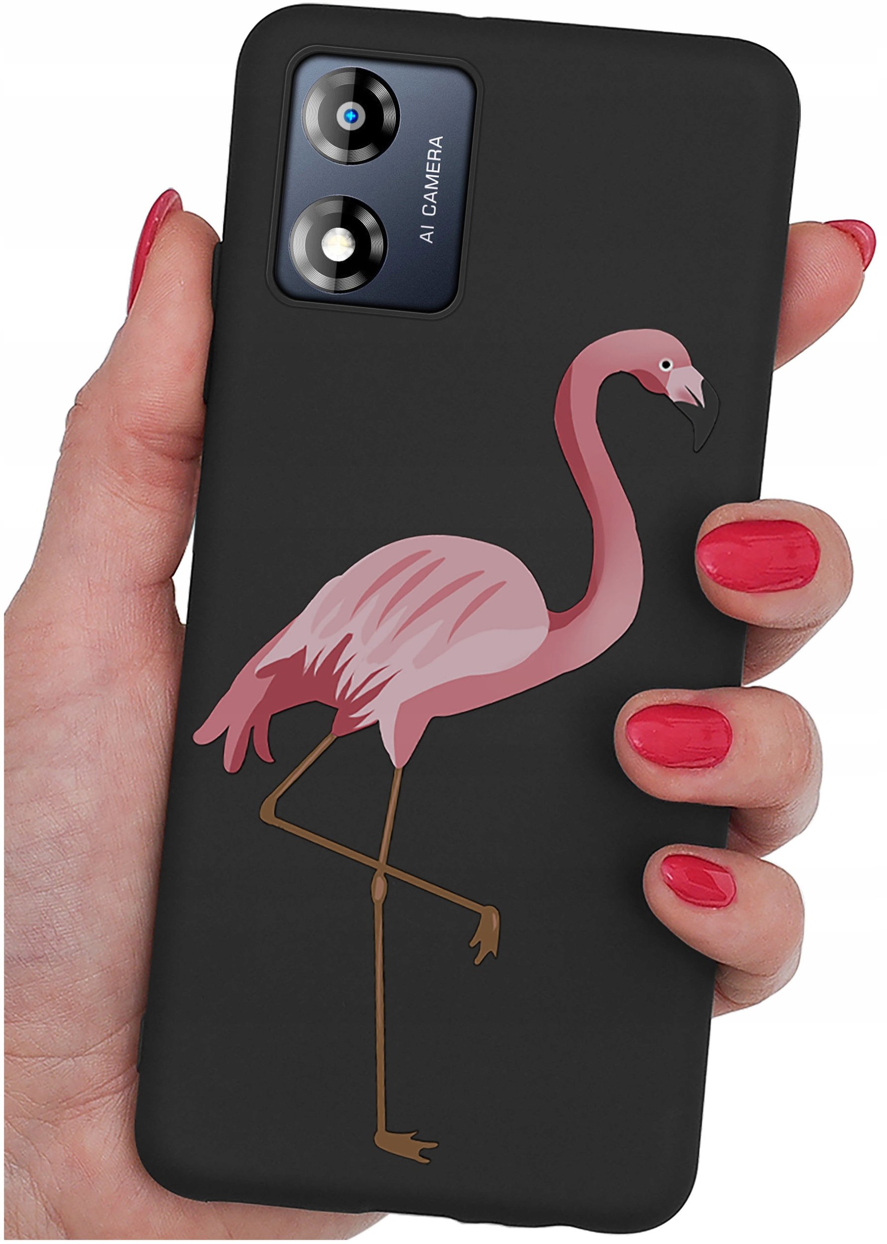 Etui do Motorola Moto E13 WZORY |SILIKONOWE MATT CASE + SZKŁO 9H