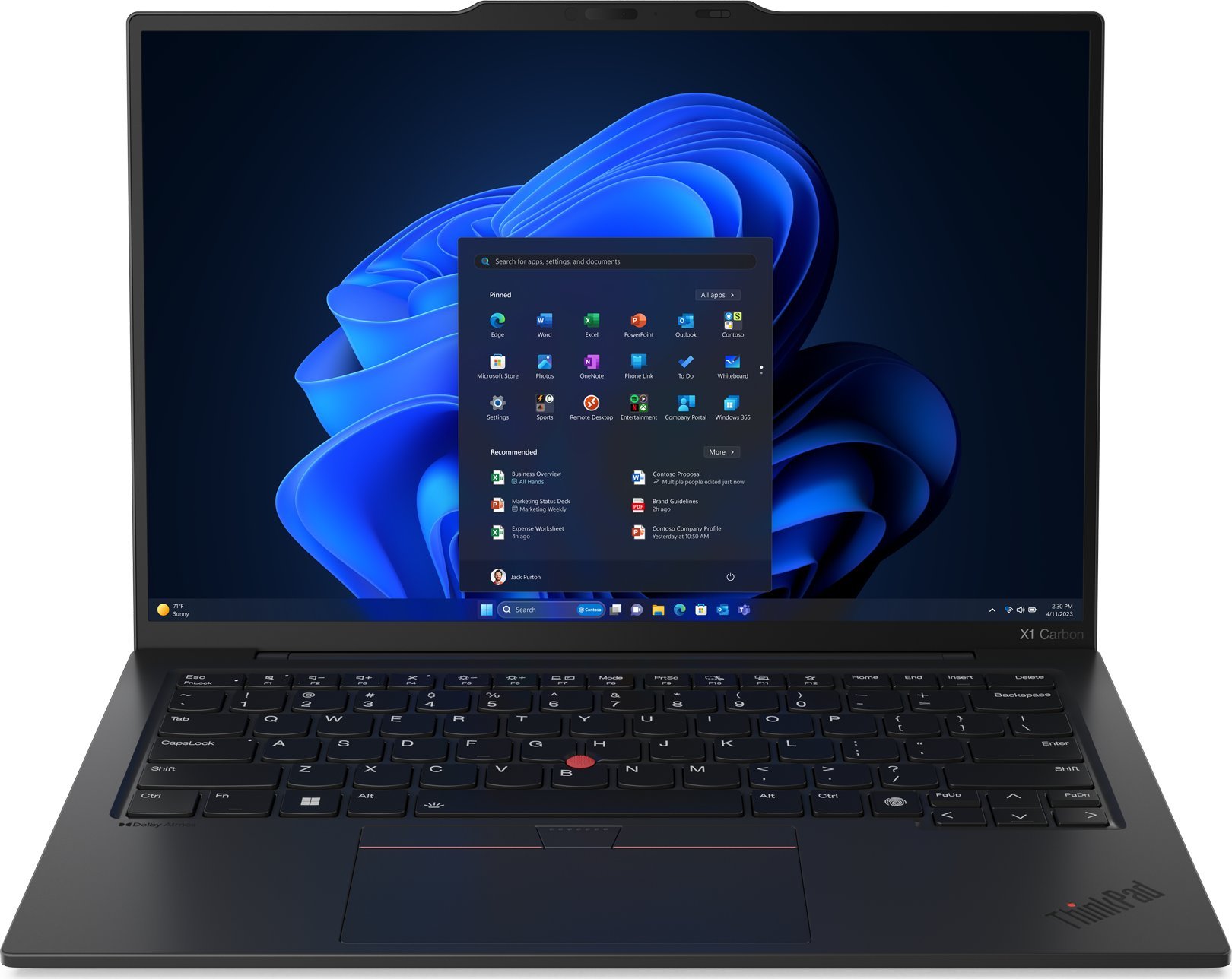 Laptop Lenovo ThinkPad X1 Carbon G12 Ultra 7 155U / 16 GB / 512 GB / W11 Pro (21KC00A8US)