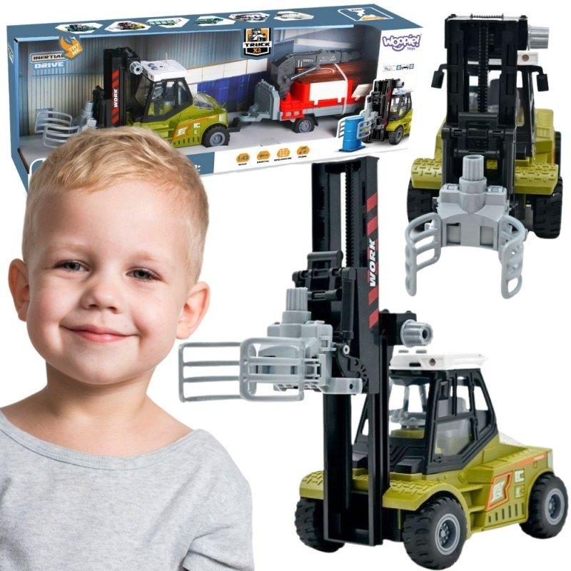 WÓZEK WIDŁOWY ZACISKOWY PRZYCZEPĄ DŹWIĘKI ŚWIATŁA POJAZD DLA DZIECI