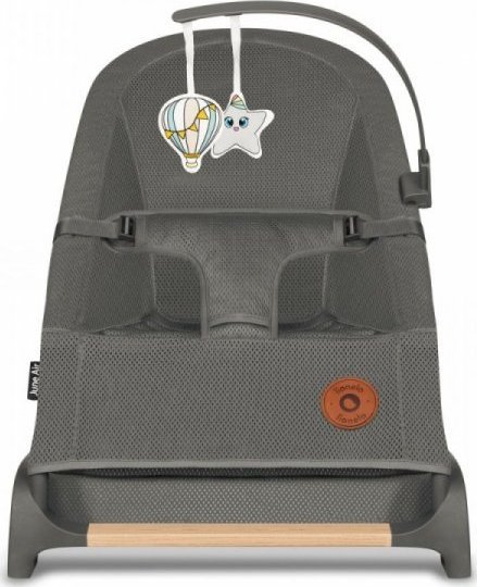 Lionelo Lionelo Leżaczek bujaczek June Air Grey Graphite