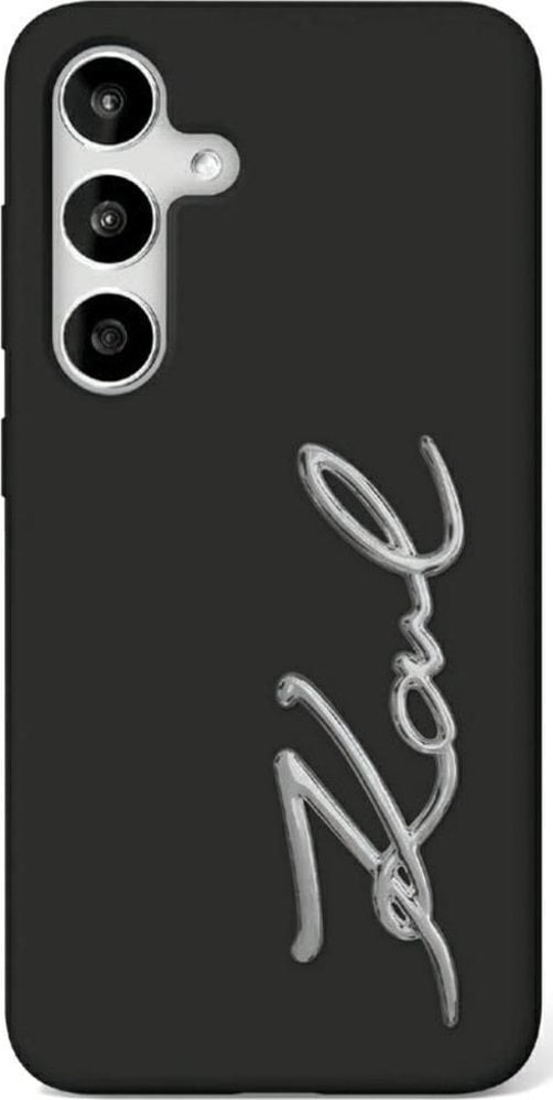 Etui Karl Lagerfeld Silicone Metal Signature Logo Samsung Galaxy S25 Ultra czarny