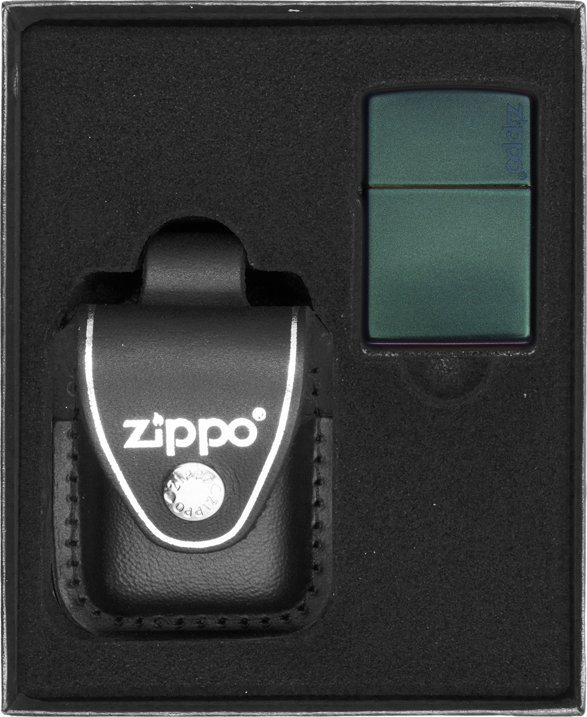 Zestaw ZIPPO Zapalniczka IRIDESCENT LOGO Prezentowy No3