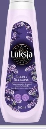 LUKSJA Aroma Senses Deeply Relaxing Pielęgnujący płyn do kąpieli o zapachu lawendy 900 ml