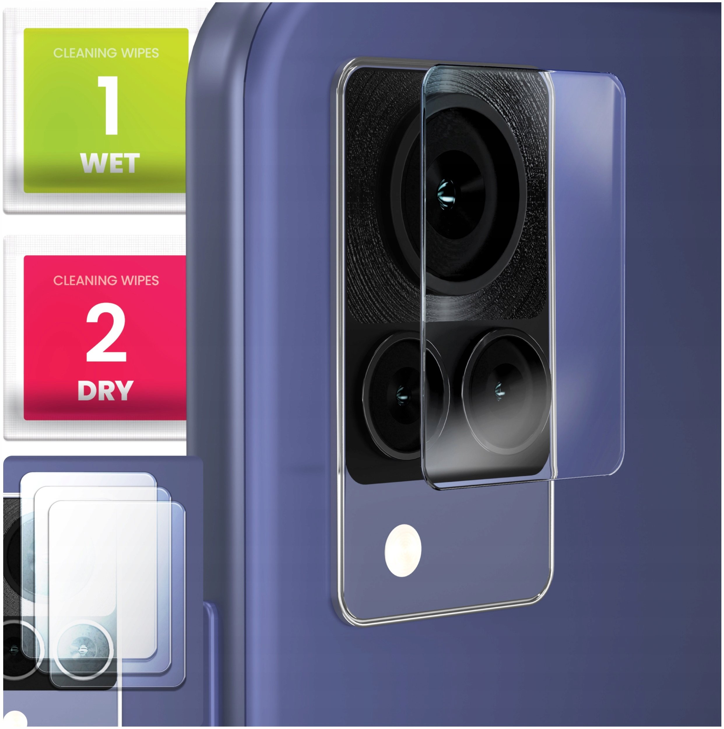 3-PAK Szkło Na Aparat Do Vivo V21 5G (Hartowane, Ochronne, Na Obiektyw, 9H)