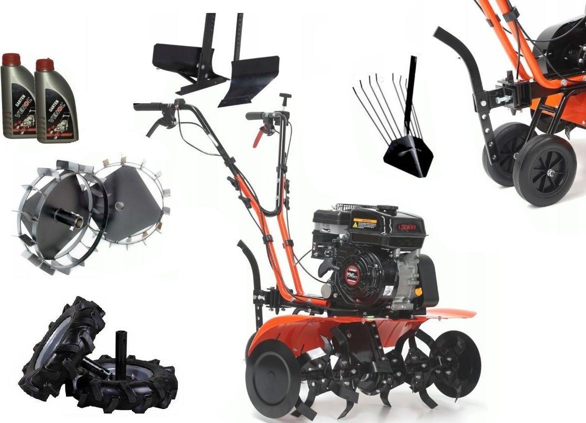 Glebogryzarka Hortmasz Glebogryzarka HGS 6580 L HORTMASZ Spalinowa + 7-elementowy zestaw akcesoriów