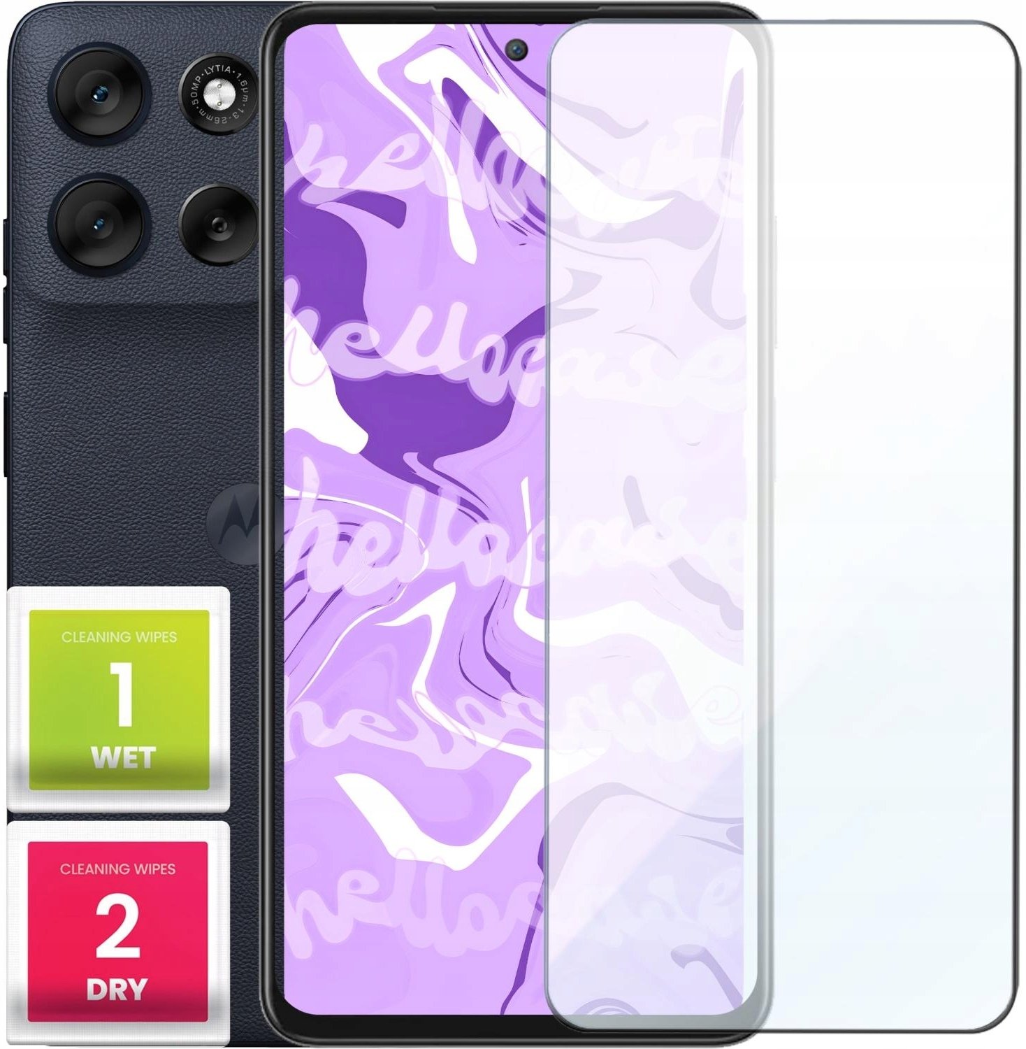 Szkło Hartowane Do Motorola Moto G56 (Płaskie, 2.5D, Szybka, 9H, Ochronne)