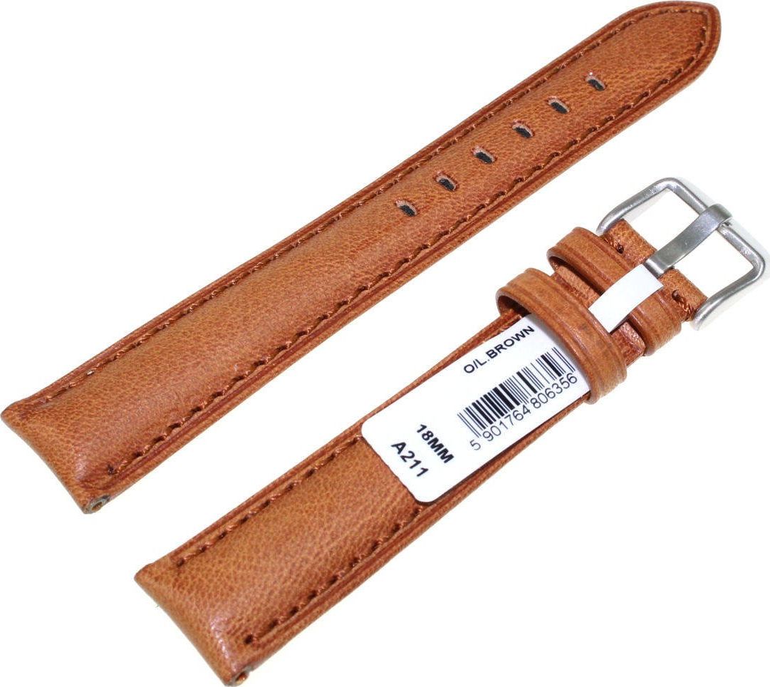 Chermond Skórzany pasek do zegarka 18 mm Chermond A211.18 L.BR