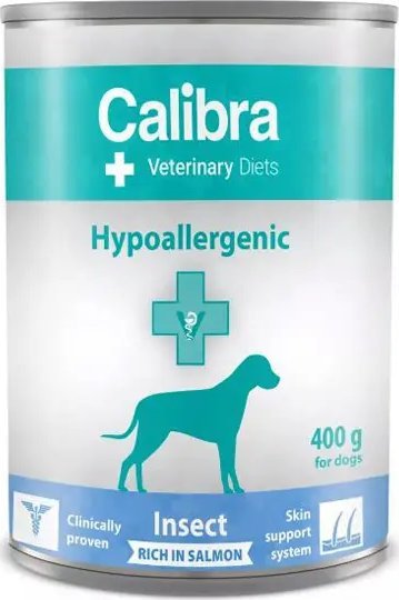 Calibra Calibra Veterinary Diets Dog Hypoallergenic Insect & Salmon 400g