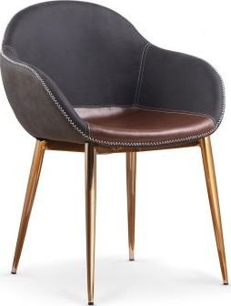 Halmar Krzesło K304 ciemnoszare/brązowe