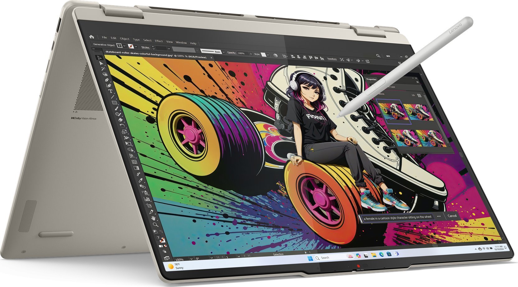 Laptop Lenovo Yoga 7 2-in-1 16AKP10 Ryzen AI 7 350 / 16 GB / 512 GB / W11 / 120 Hz (83JU000SPB)