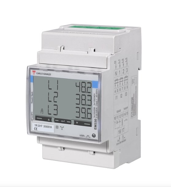 Carlo Gavazzi EL-måler Transformator prądowy podłączenie zasilanie zatwierdzony 90-230V RS485 Modbus MID