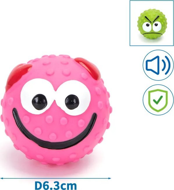 Nobleza Piszcząca winylowa zabawka w kształcie emotikony dla psa Piszcząca winylowa zabawka w kształcie emotikony dla psa